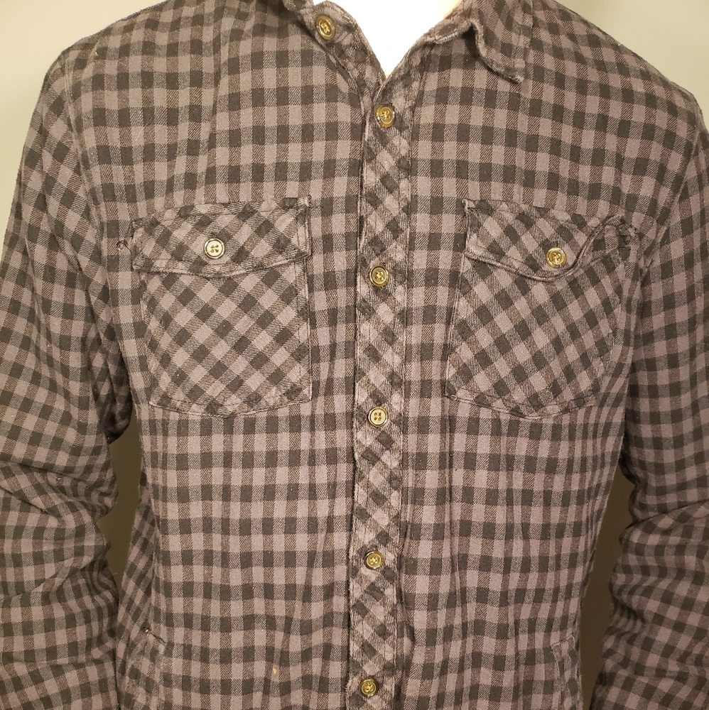 Voyager Black and Grey Lined Flannel